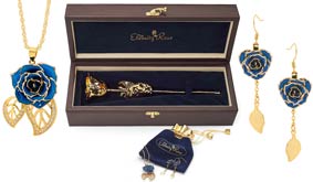 Gold Rose & Jewelry Sets